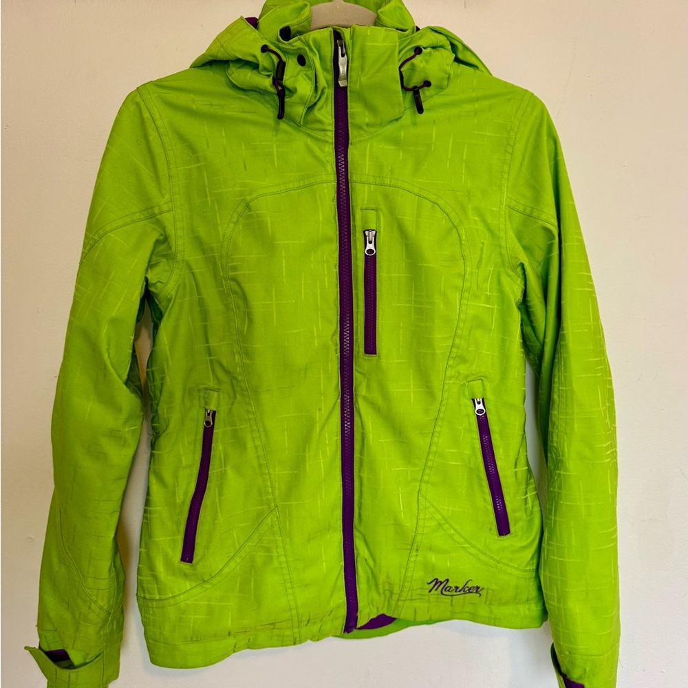 Marker Lime/Purple Ski Snowboard Jacket